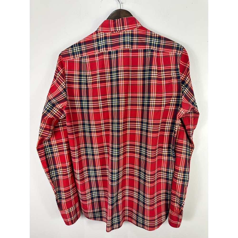 J.Crew Slim Fit Button Down Shirt Mens Small Red Plaid‎ Tailored Lightweight - Picture 6 of 6